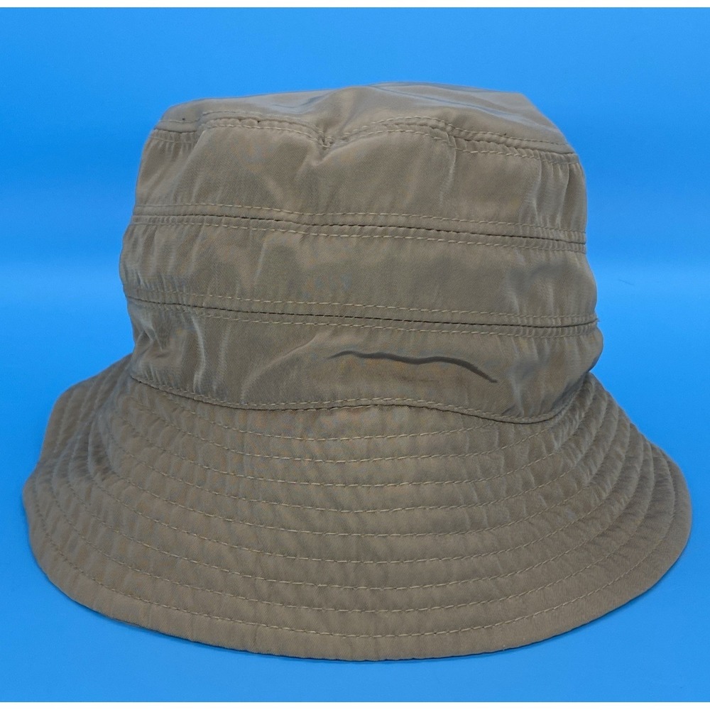 Scala Collezione Nylon Rain Hat Bucket Style - Light Brown - One Size Women